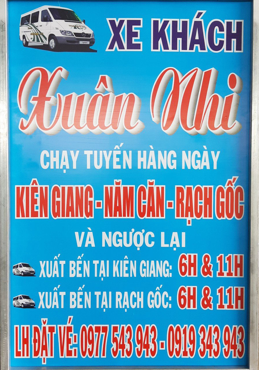 lịch chạy xe khách xuân nhi